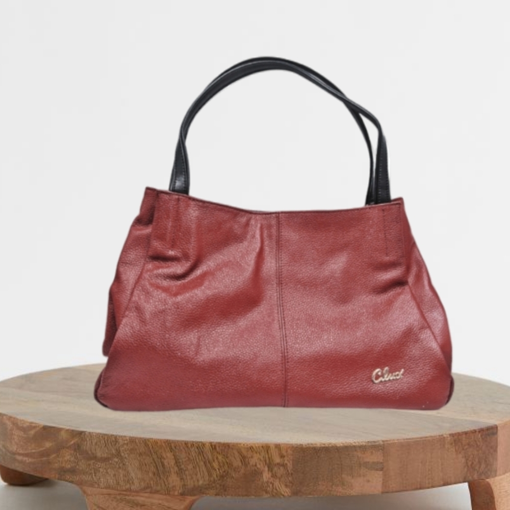 Cluci Gold Signature High Quality Vegan Leather Shoulder Bag